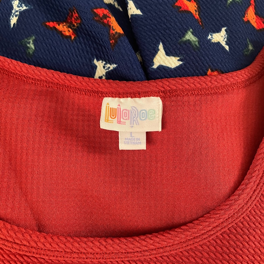 LulaRoe LLR Nicole dress size Large